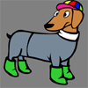 play Cool Dog Coloring