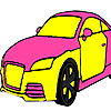 play Grand Pink Car Coloring