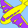 play Purple Wing Aircraft Coloring