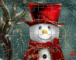 play Cute Snowman Jigsaw