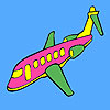 play Spider Airplane Coloring