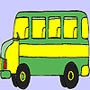 play Old Fast Bus Coloring