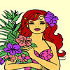 play Florist Girl Coloring