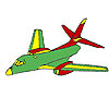 play Flying Airplane Coloring