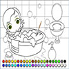 play Little Princess Bath Coloring