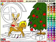 play Christmas Bunny 1 - Rossy Coloring