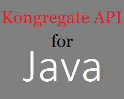 play Kongregate Api For Java