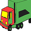 play Green Big Truck Coloring