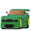 play Flash Green Car Coloring