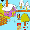 play Winter And Apples Coloring