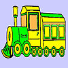 play Historic Fast Train Coloring