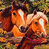 play Grand Farm Horses Slide Puzzle