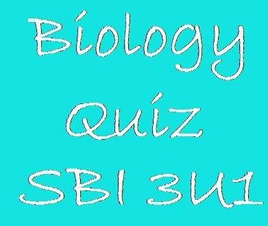 play University Level Biology Quiz