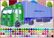 play Container Truck Coloring