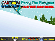 play Perry The Platypus Snowboarding