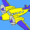 play High Flying Plane Coloring