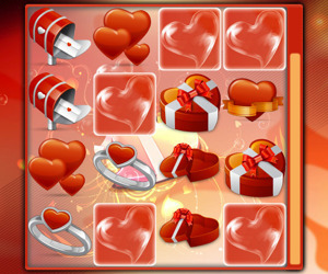 Valentine Hearts Pair Match