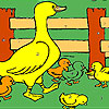 play Duckie In The Farm Coloring