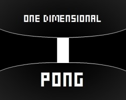 play One Dimensional Pong
