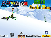 play Ben 10 Downhill Skiing