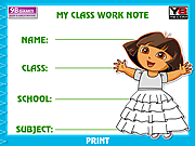 play Dora Printable Coloring