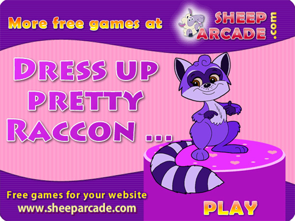 play Dress Up Pretty Racoon
