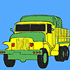 play Military Green Trucks Coloring