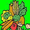 play Colorful Garden Vegetables Coloring