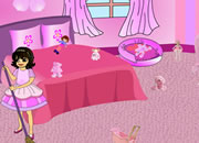 play Pink Room Clean Up