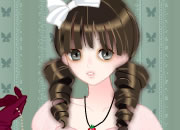 Anime Romantic Girl Dress Up