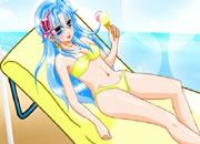 play Sunbath Girl On Beach