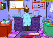 Cartoon Escape Insane Scientist