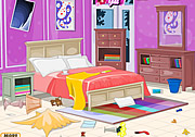 play Messy Bedroom Cleaning
