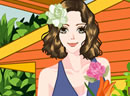 play Woman With Flowers