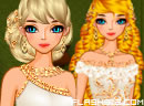 play White And Gold Dressup
