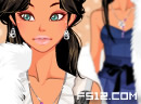 play Arctic Fox Fur Shawl