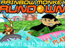 play Rainbow Monkey Run Down