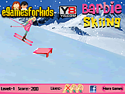 play Barbie Skiing