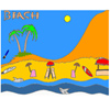 Tropical Beach Coloring