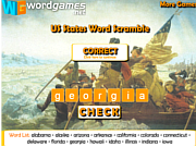 play Us States Word Scramble