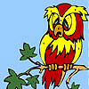 play Exhausted Owl Coloring