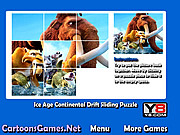 play Ice Age Continental Drift Sliding Puzzle