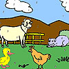 play Funny Farm Animals Coloring