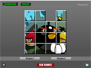 play Angry Birds Sliding Puzzle