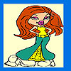 play Long Skirt Girl Coloring