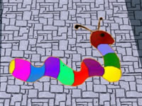 play Rainbow Worm Escape