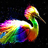 play Rainbow Heron Slide Puzzle