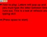 play Reflex/Typing Challenge