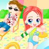 play Style Of Kids In Beach