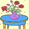 play Red Roses Bouquet Coloring